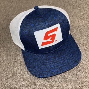 Snap On Tools Trucker Hat Blue White Mesh Snapback Patch Cap Adjustable